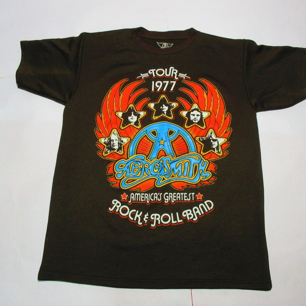 AEROSMITH Tour 1977 America's Greatest Rock & Roll Band T-Shirt Size M